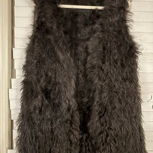 Zara Real Fur Vest in size M